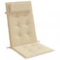 Preview: Hochlehner-Auflagen 6 Stk. Beige Oxford-Gewebe