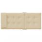 Preview: Hochlehner-Auflagen 6 Stk. Beige Oxford-Gewebe