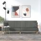 Preview: ARDEBO.de - Schlafsofa mit Armlehnen Dunkelgrau Stoff