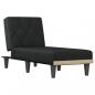 Preview: Chaiselongue Schwarz Stoff