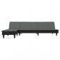 Preview: Schlafsofa in L-Form Dunkelgrau 255x140x70 cm Stoff