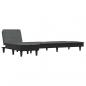 Preview: Schlafsofa in L-Form Dunkelgrau 255x140x70 cm Stoff