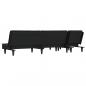 Preview: Schlafsofa in L-Form Dunkelgrau 255x140x70 cm Stoff