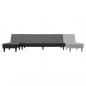 Preview: Schlafsofa in L-Form Dunkelgrau 255x140x70 cm Stoff