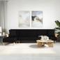 Preview: ARDEBO.de - Schlafsofa in L-Form Schwarz 279x140x70 cm Stoff