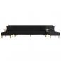 Preview: Schlafsofa in L-Form Schwarz 279x140x70 cm Stoff