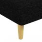 Preview: Schlafsofa in L-Form Schwarz 279x140x70 cm Stoff