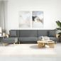 Preview: ARDEBO.de - Schlafsofa in L-Form Dunkelgrau 279x140x70 cm Stoff