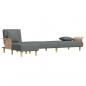 Preview: Schlafsofa in L-Form Dunkelgrau 279x140x70 cm Stoff