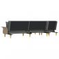 Preview: Schlafsofa in L-Form Dunkelgrau 279x140x70 cm Stoff