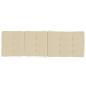 Preview: Liegestuhl-Auflagen 2 Stk. Beige Oxford-Gewebe