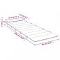 Preview: Sonnenliegen-Auflage Rot 180x60x3 cm Oxford-Gewebe