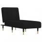 Preview: Chaiselongue Schwarz Samt