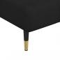 Preview: Chaiselongue Schwarz Samt