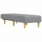 Preview: Chaiselongue Hellgrau Stoff