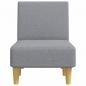 Preview: Chaiselongue Hellgrau Stoff
