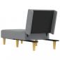 Preview: Chaiselongue Hellgrau Stoff
