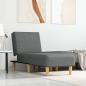Preview: ARDEBO.de - Chaiselongue Dunkelgrau Stoff