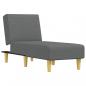 Preview: Chaiselongue Dunkelgrau Stoff