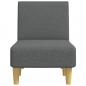 Preview: Chaiselongue Dunkelgrau Stoff