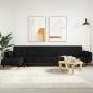 Preview: ARDEBO.de - Schlafsofa in L-Form Schwarz 275x140x70 cm Samt
