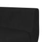 Preview: Schlafsofa in L-Form Schwarz 275x140x70 cm Samt