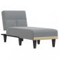 Preview: Chaiselongue Hellgrau Stoff