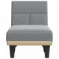 Preview: Chaiselongue Hellgrau Stoff