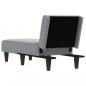 Preview: Chaiselongue Hellgrau Stoff