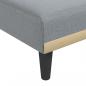 Preview: Chaiselongue Hellgrau Stoff