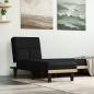 Preview: ARDEBO.de - Chaiselongue Schwarz Stoff