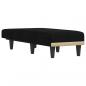 Preview: Chaiselongue Schwarz Stoff