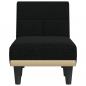 Preview: Chaiselongue Schwarz Stoff