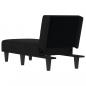 Preview: Chaiselongue Schwarz Stoff
