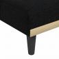 Preview: Chaiselongue Schwarz Stoff