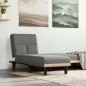 Preview: ARDEBO.de - Chaiselongue Dunkelgrau Stoff