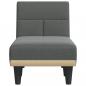 Preview: Chaiselongue Dunkelgrau Stoff
