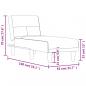 Preview: Chaiselongue Dunkelgrau Stoff