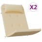Preview: Adirondack-Auflagen 2 Stk. Beige Oxford-Gewebe