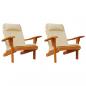Preview: Adirondack-Auflagen 2 Stk. Beige Oxford-Gewebe