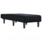 Preview: Chaiselongue Schwarz Samt