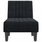 Preview: Chaiselongue Schwarz Samt