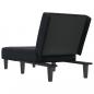 Preview: Chaiselongue Schwarz Samt