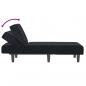 Preview: Chaiselongue Schwarz Samt
