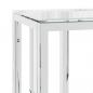 Preview: Konsolentisch 70x30x70 cm Edelstahl und Glas