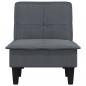 Preview: Chaiselongue Dunkelgrau Samt
