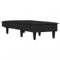 Preview: Chaiselongue Schwarz Samt
