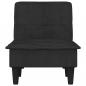 Preview: Chaiselongue Schwarz Samt