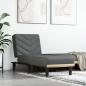 Preview: ARDEBO.de - Chaiselongue Dunkelgrau Stoff