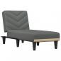 Preview: Chaiselongue Dunkelgrau Stoff